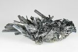 Metallic Stibnite Crystal Spray - Xikuangshan Mine, China #175920-1